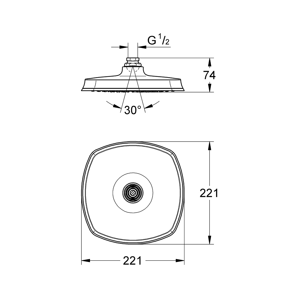 Bát sen Grandera 210 GROHE 27974IG0 - Ảnh 3