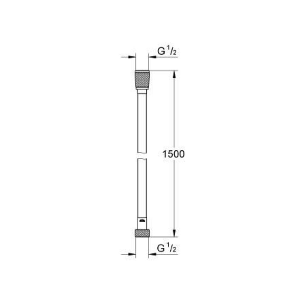 Dây sen tắm Silverflex 1500mm GROHE 28364001 - Ảnh 3