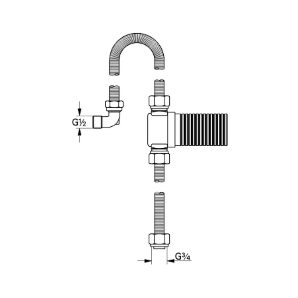 Bộ kết nối Talentofill GROHE 28995000 - Ảnh 3