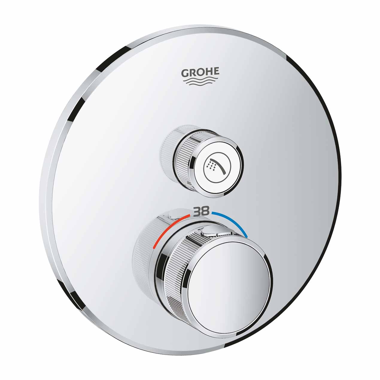 Van nhiệt độ kèm van khóa Grohtherm SmartControl GROHE 29118000 - Ảnh 2