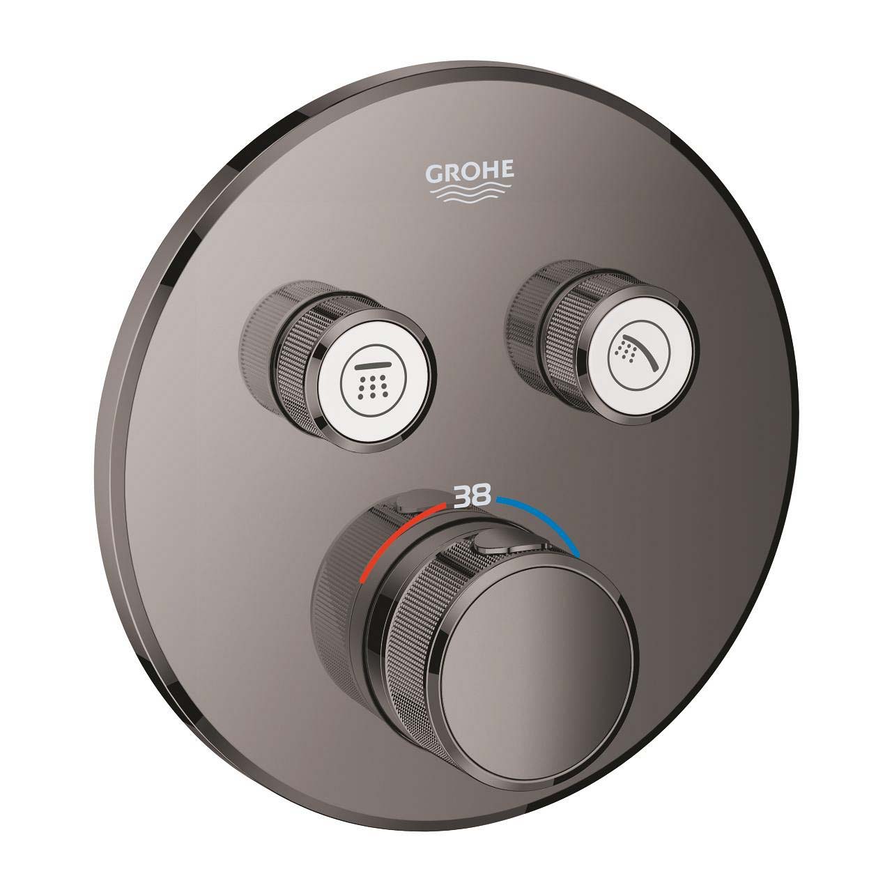 Mặt điều khiển sen tắm ổn nhiệt Grohtherm SmartControl tròn 2 chế độ GROHE 29119000 - Ảnh 10