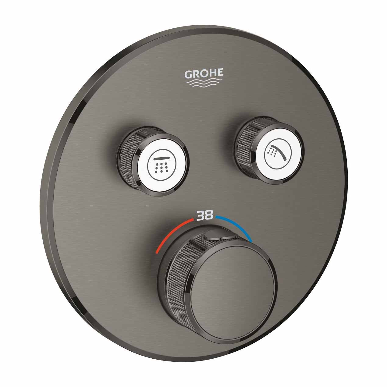 Mặt điều khiển sen tắm ổn nhiệt Grohtherm SmartControl tròn 2 chế độ GROHE 29119000 - Ảnh 6