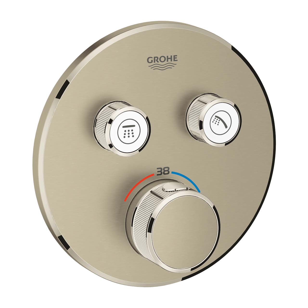 Mặt điều khiển sen tắm ổn nhiệt Grohtherm SmartControl tròn 2 chế độ GROHE 29119000 - Ảnh 7