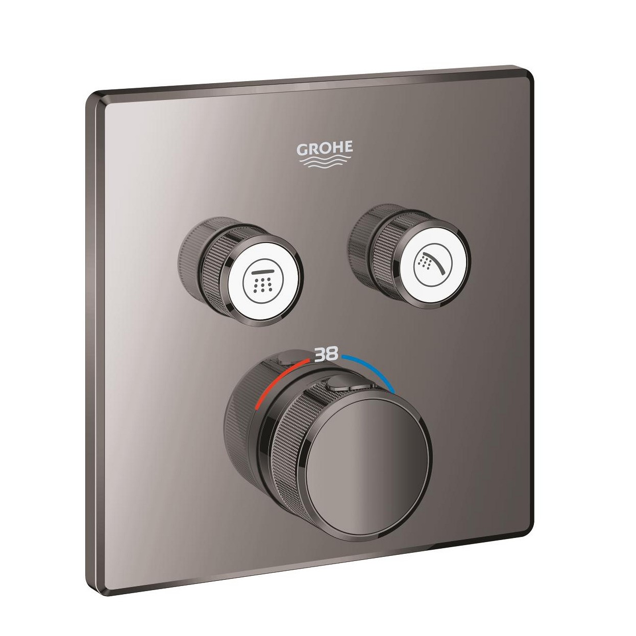 Mặt điều khiển sen tắm ổn nhiệt Grohtherm SmartControl vuông 2 chế độ GROHE 29124000 - Ảnh 9
