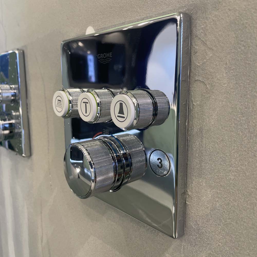 Mặt điều khiển sen tắm ổn nhiệt Grohtherm SmartControl vuông 3 chế độ GROHE 29126000 - Ảnh 6