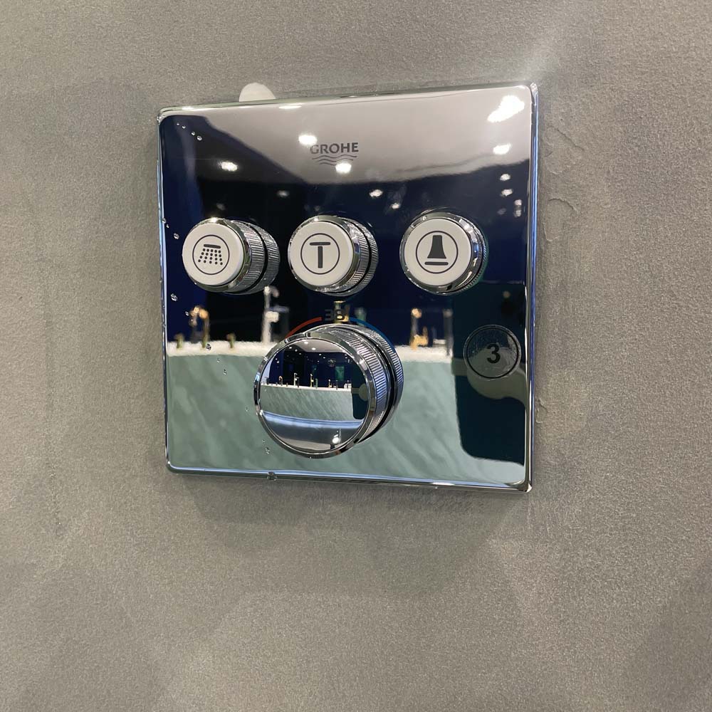 Mặt điều khiển sen tắm ổn nhiệt Grohtherm SmartControl vuông 3 chế độ GROHE 29126000 - Ảnh 7