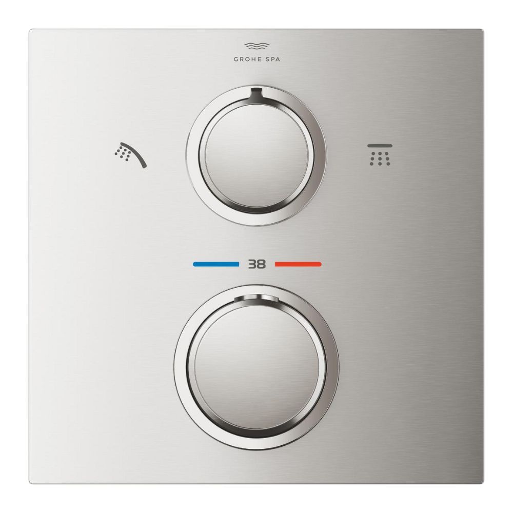 Van nhiệt độ kèm chuyển hướng 2 đường Allure GROHE 29181002 - Ảnh 9