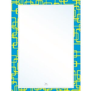 Gương soi bo góc khắc lõm sơn màu tinh tế Hoàng Thiện HT 9973