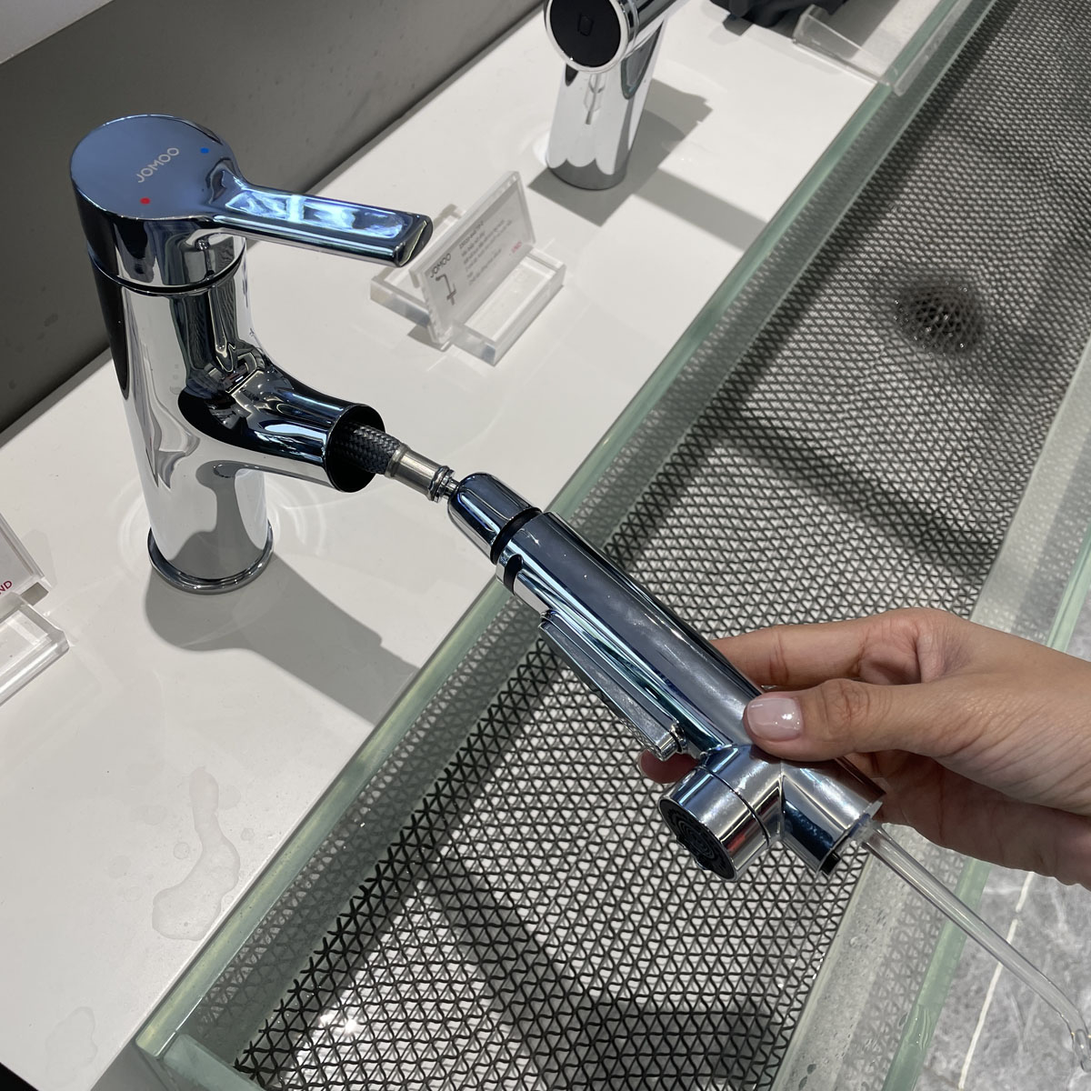 Vòi chậu lavabo nóng lạnh tăm nước JOMOO 32726-815/1B-Z - Ảnh 7