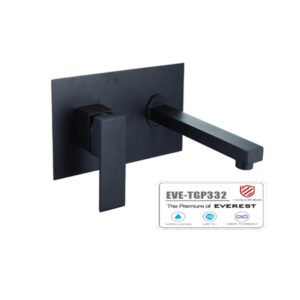 Vòi Lavabo Âm Tường Mạ Niken Đen EVE-TGP332