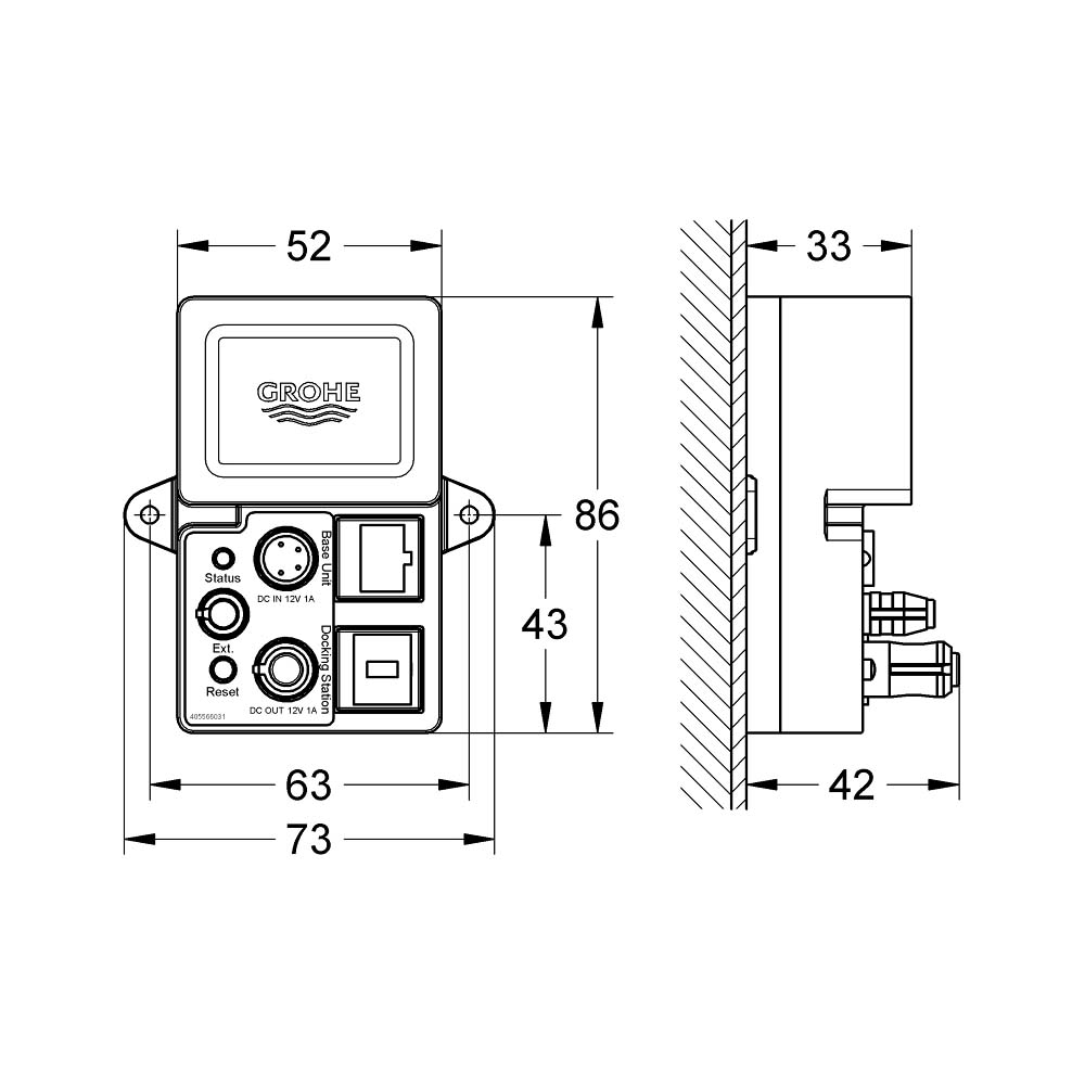 Bộ điều khiển bluetooth F-Digital Deluxe GROHE 36371000 - Ảnh 3