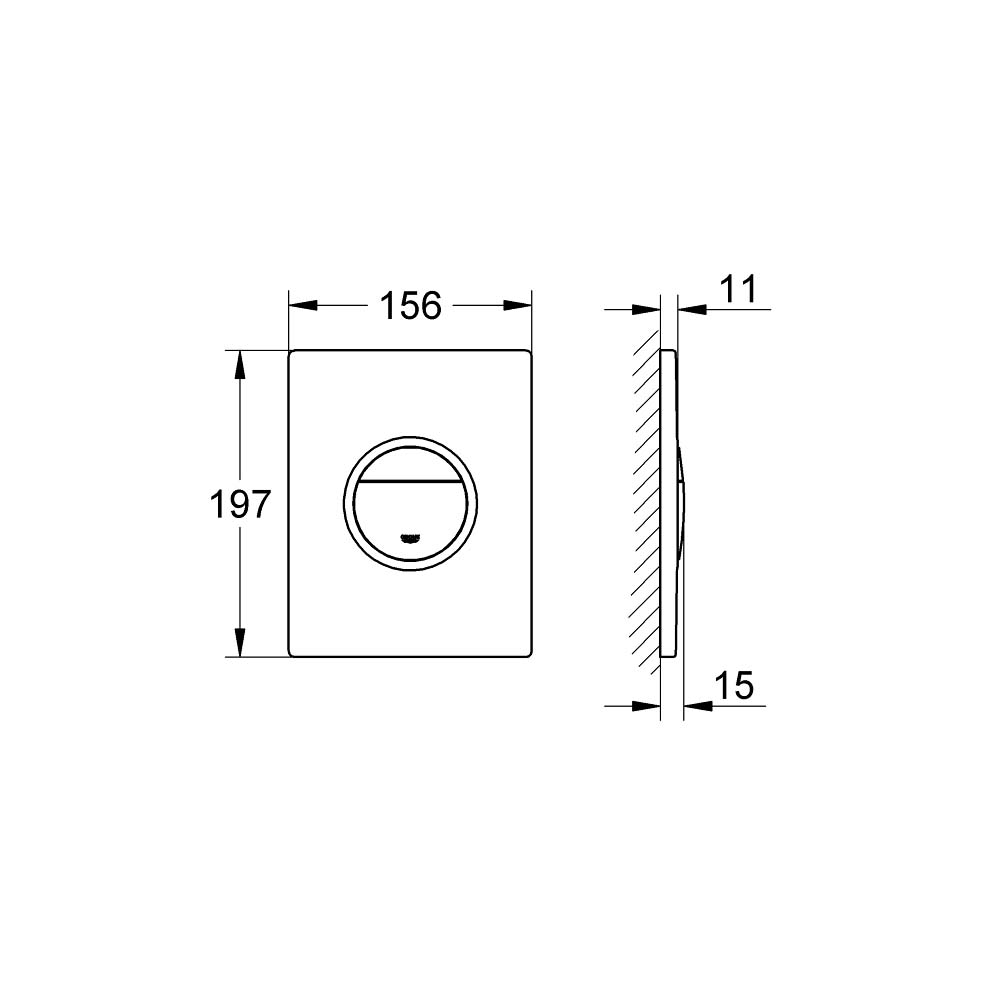 Nút nhấn xả Nova Cosmopolitan Light GROHE 38809000 - Ảnh 3