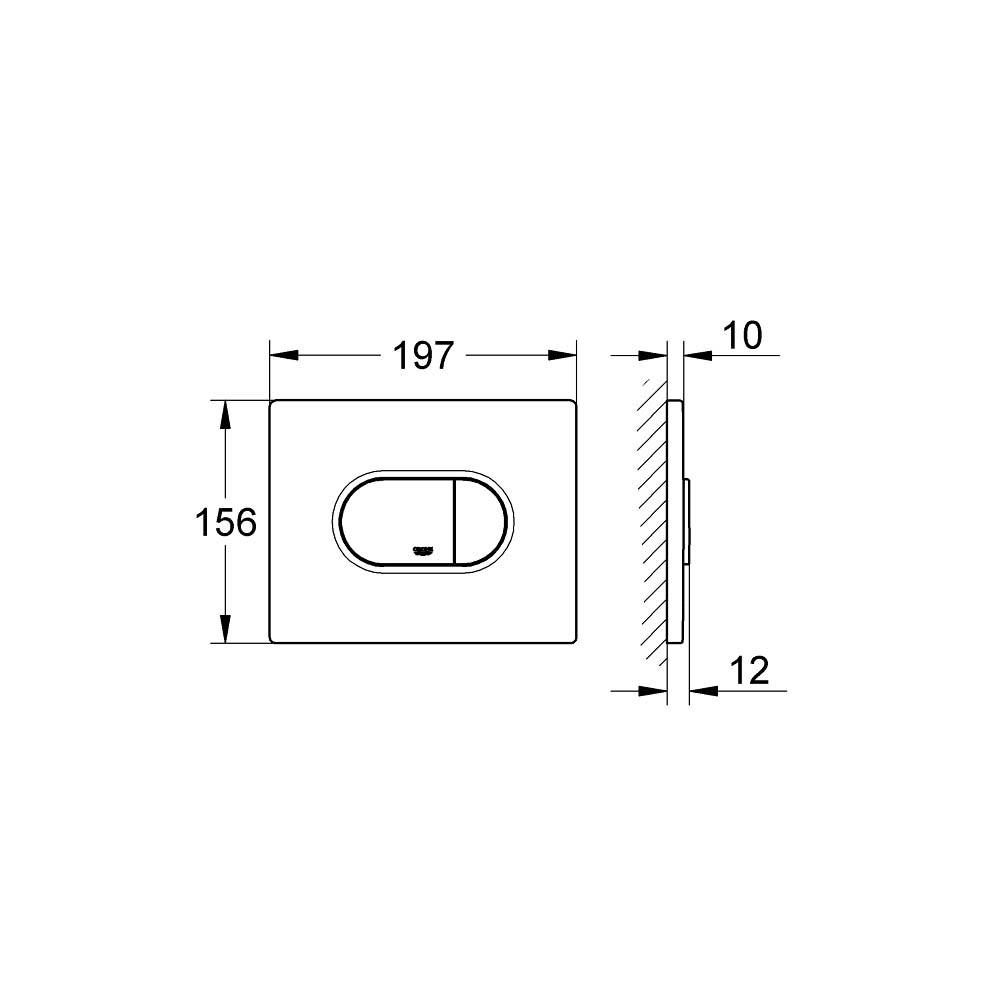 Nút nhấn xả Arena Cosmopolitan GROHE 38858000 - Ảnh 3