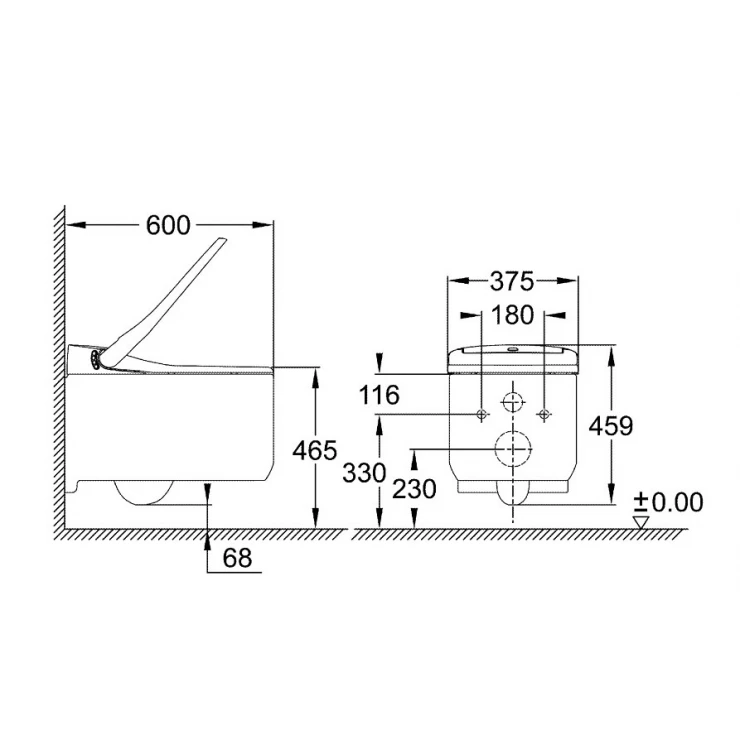 Bồn cầu treo tường thông minh Sensia Arena GROHE 39354SH1 - Ảnh 9