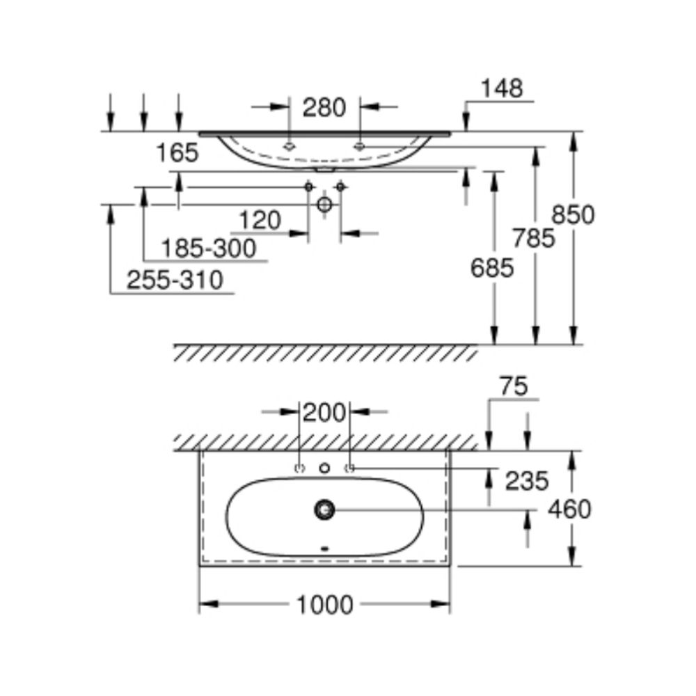 Chậu rửa lavabo treo tường Essence GROHE 3956600H - Ảnh 3