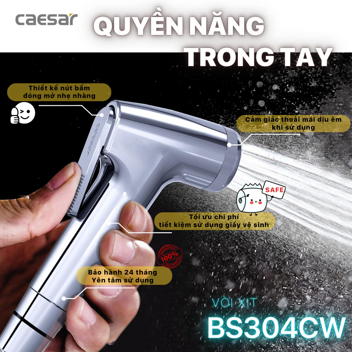 Vòi Xịt Xi - BS304CW - Ảnh 2