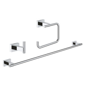 Essentials Cube Guest bathroom accessories set 3-in-1 | GROHE