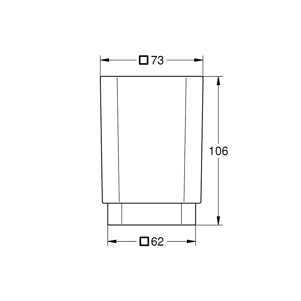 Ly thủy tinh Selection Cube GROHE 40783000 - Ảnh 3