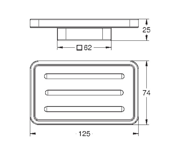 Đĩa đựng xà phòng Selection Cube GROHE 40806000 - Ảnh 3