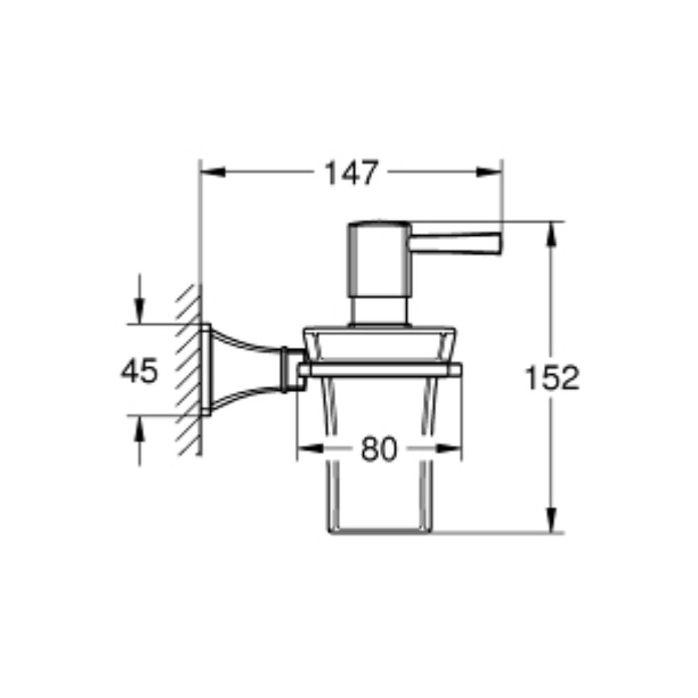 Bộ hộp xịt xà phòng Grandera GROHE 40910IG0 - Ảnh 3