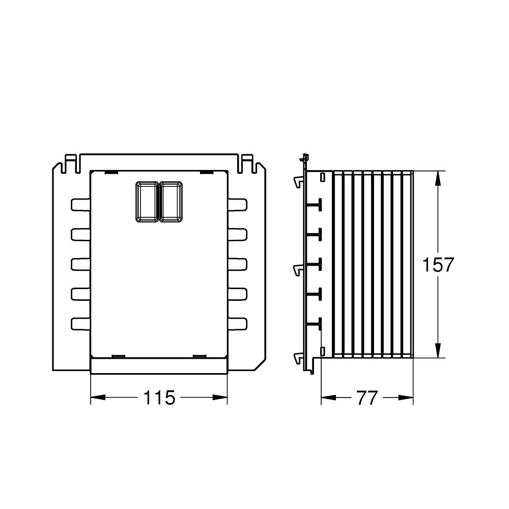 Phụ kiện két nước âm tường Rapid SL GROHE 40911000 - Ảnh 3