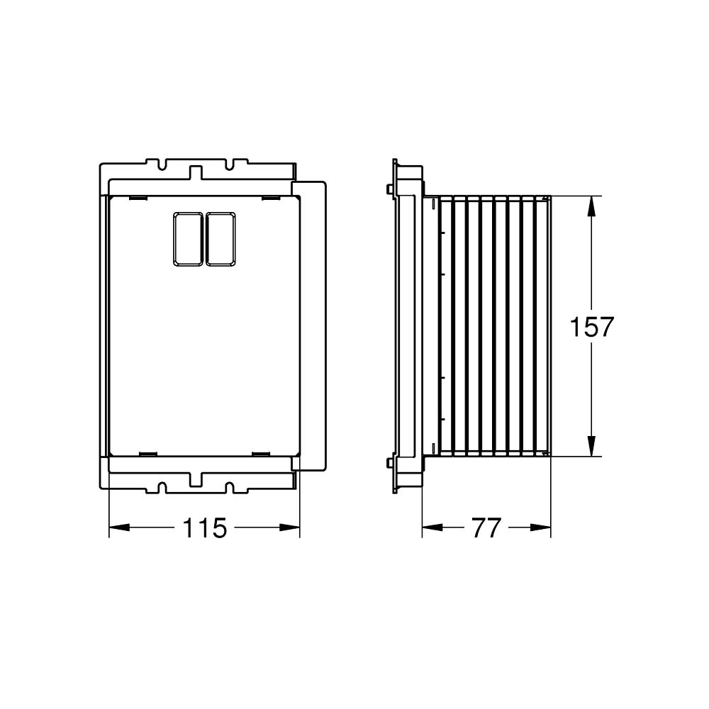Phụ kiện két nước âm tường Rapid SL GROHE 40950000 - Ảnh 3
