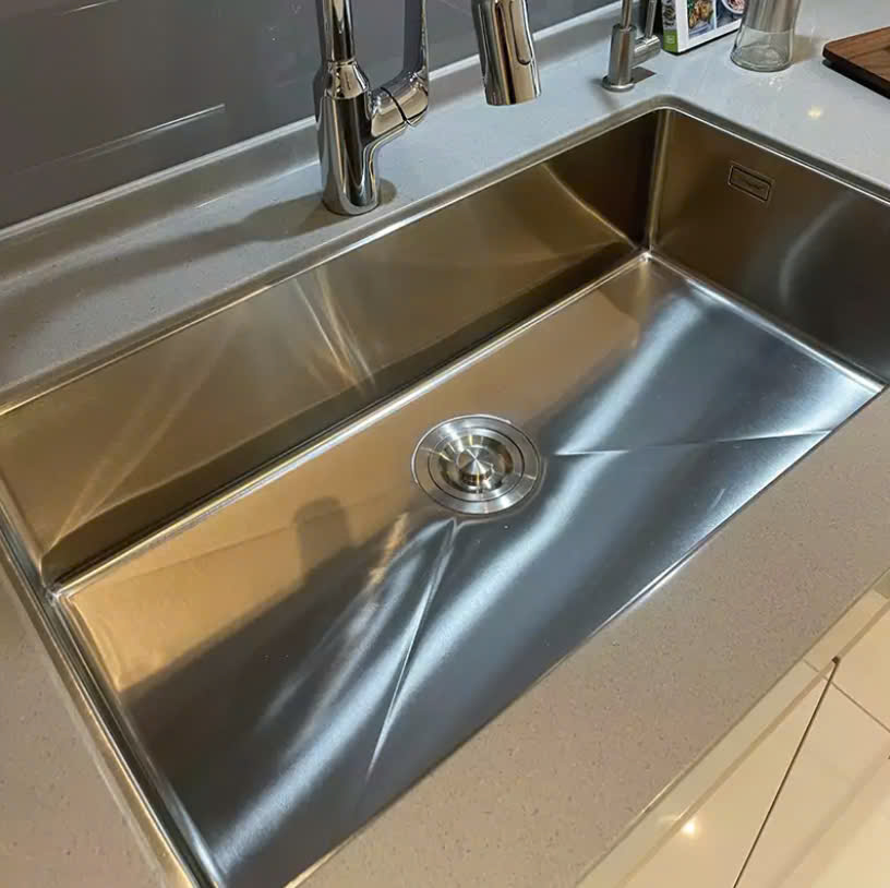 Chậu rửa chén 1 hố thép không gỉ S43 Hansgrohe 43454807 - Ảnh 3