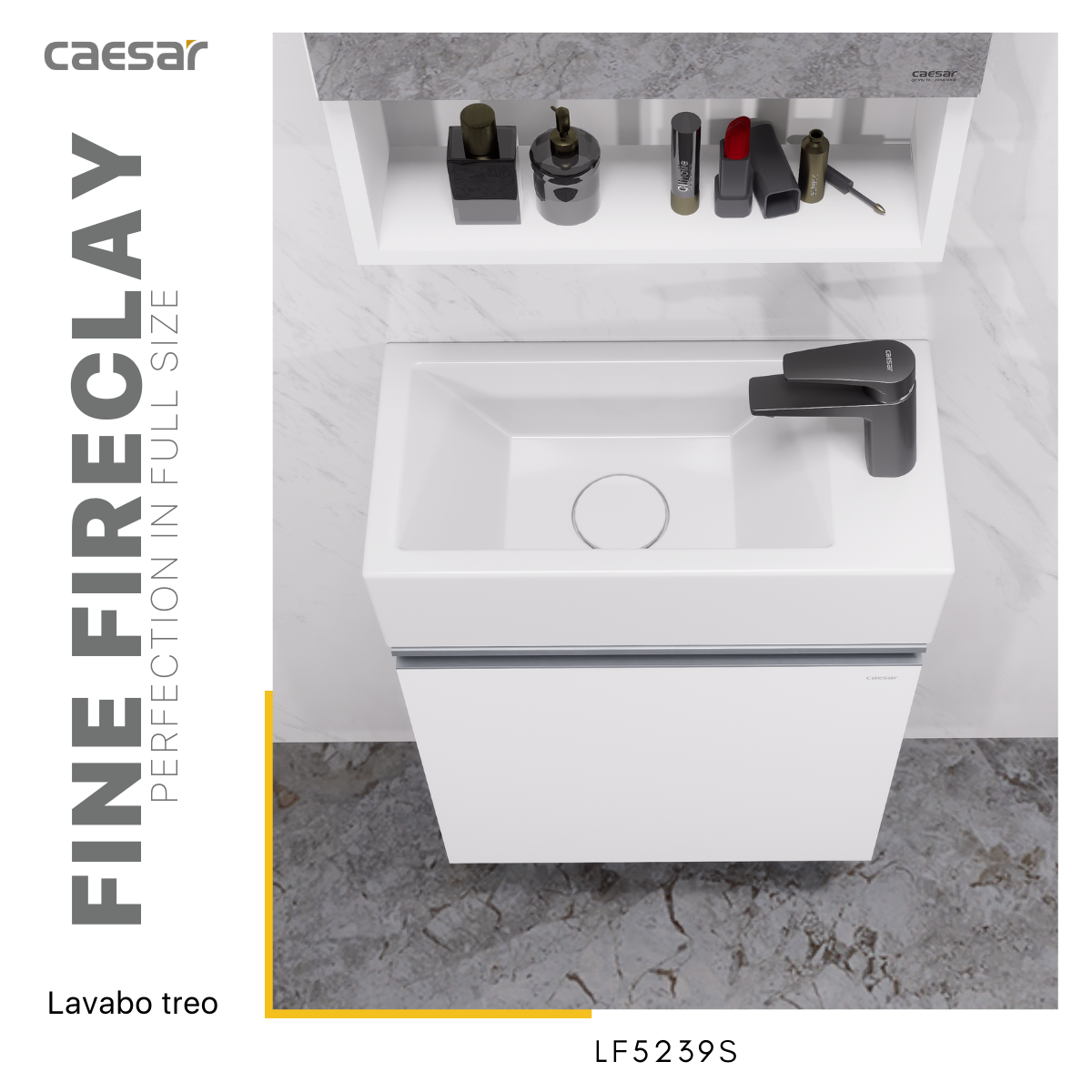 Lavabo + Tủ Treo - LF5239S + EH05239AV - Ảnh 5