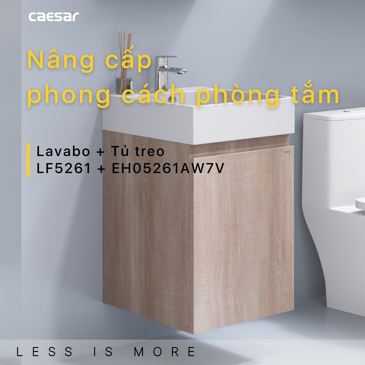 Lavabo + Tủ treo LF5261 - EH05261AW7V - Ảnh 2