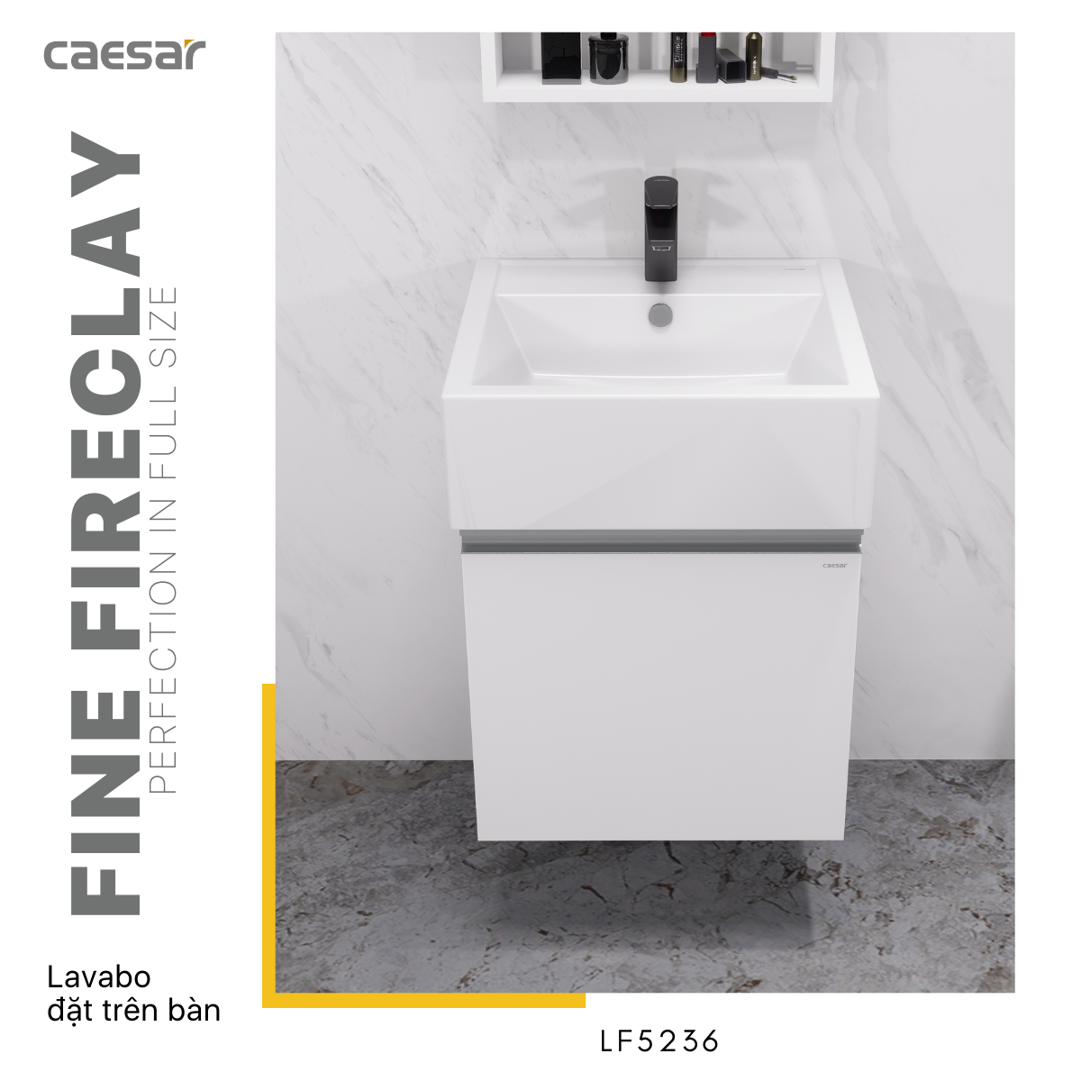 Lavabo + Tủ Treo - LF5236 + EH05236AV - Ảnh 5