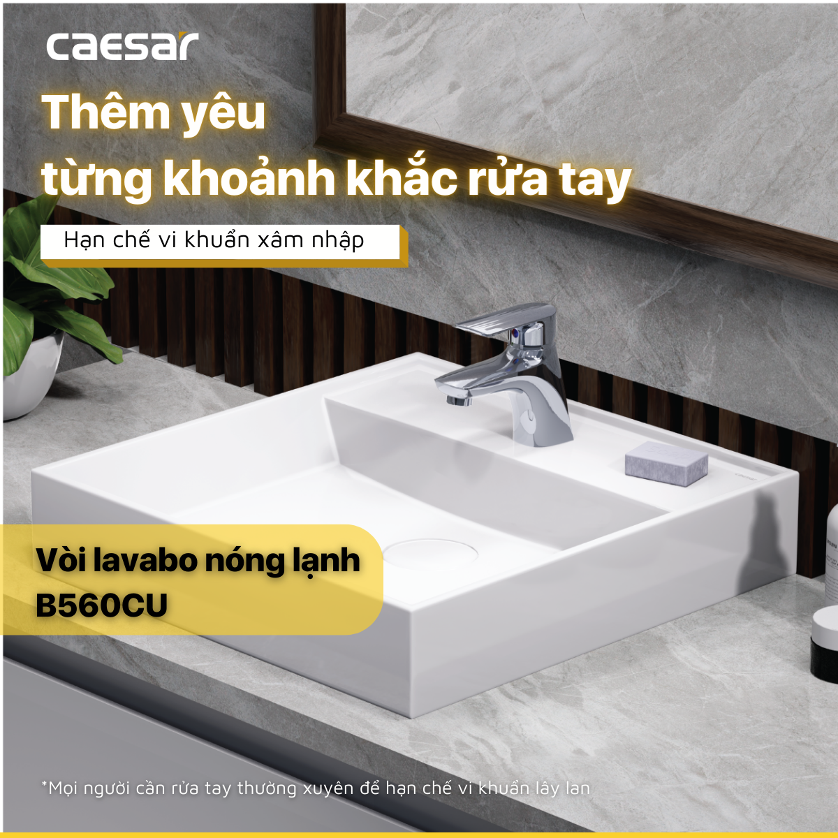 Vòi Lavabo Nóng Lạnh - B560CU - Ảnh 3