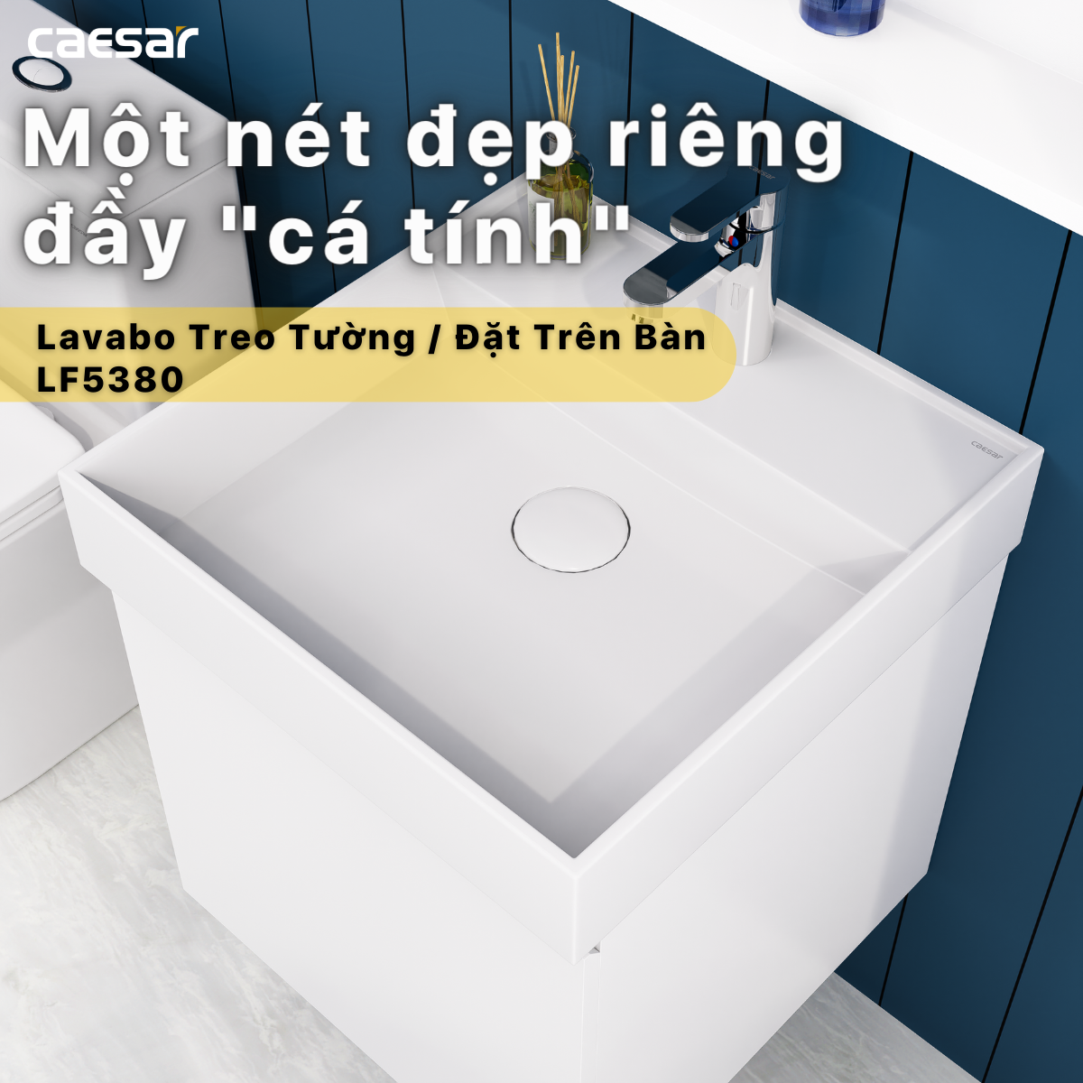 Lavabo treo tường / Lavabo đặt trên bàn - LF5380 - Ảnh 2