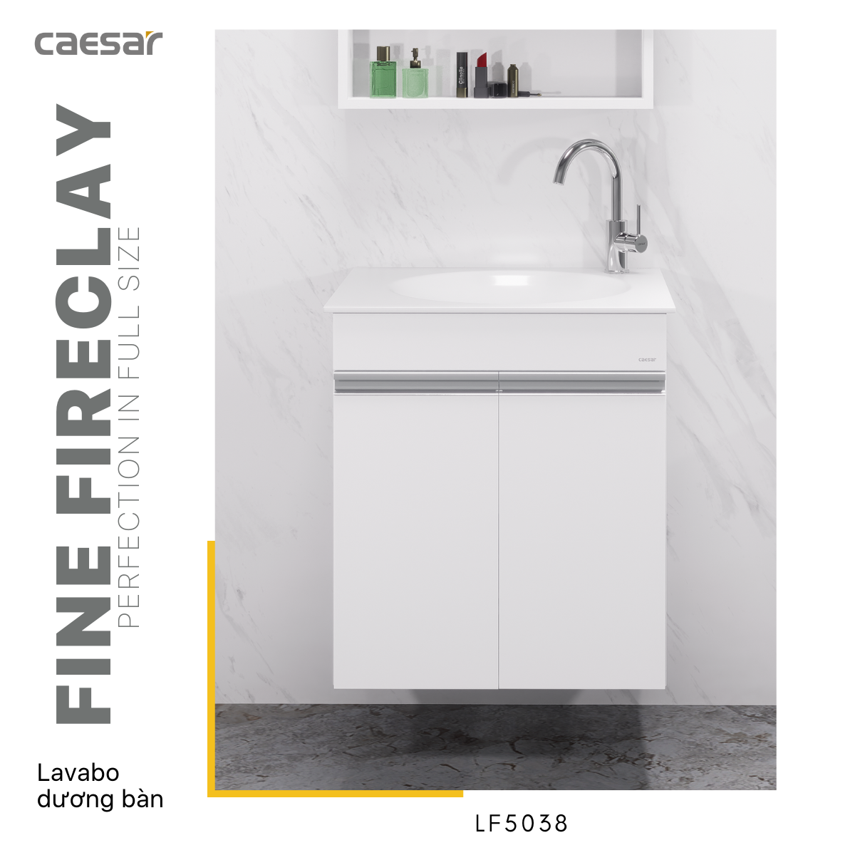 Lavabo + Tủ Treo - LF5038 + EH05038AV - Ảnh 5