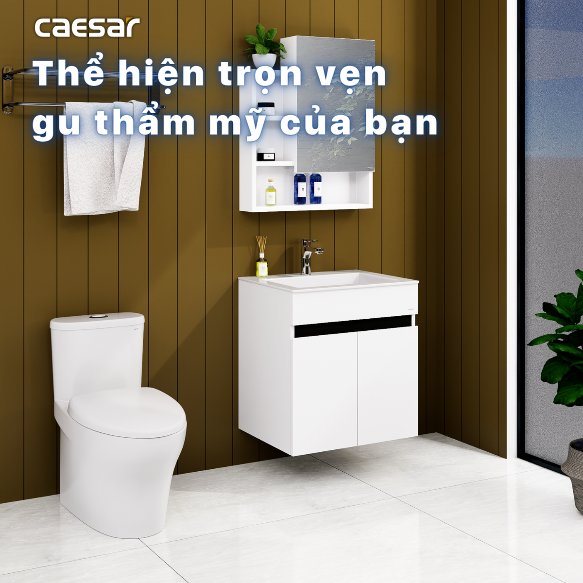 Lavabo + Tủ treo LF5017 + EH15017AV - Ảnh 7