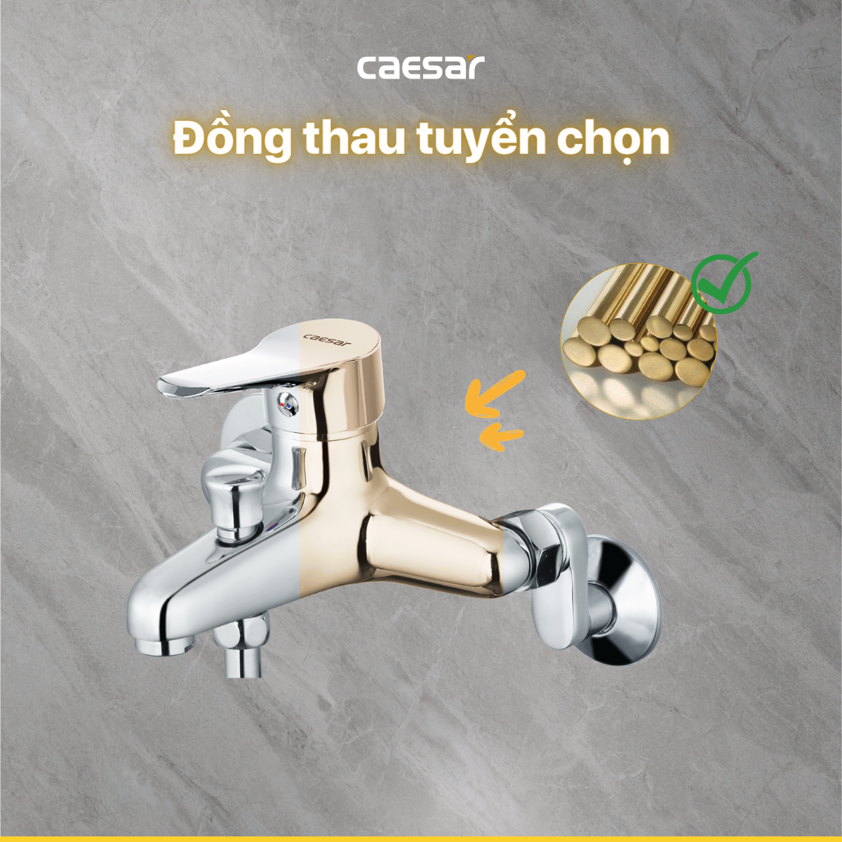 Vòi Sen Gạt Nóng Lạnh - S333C - Ảnh 4