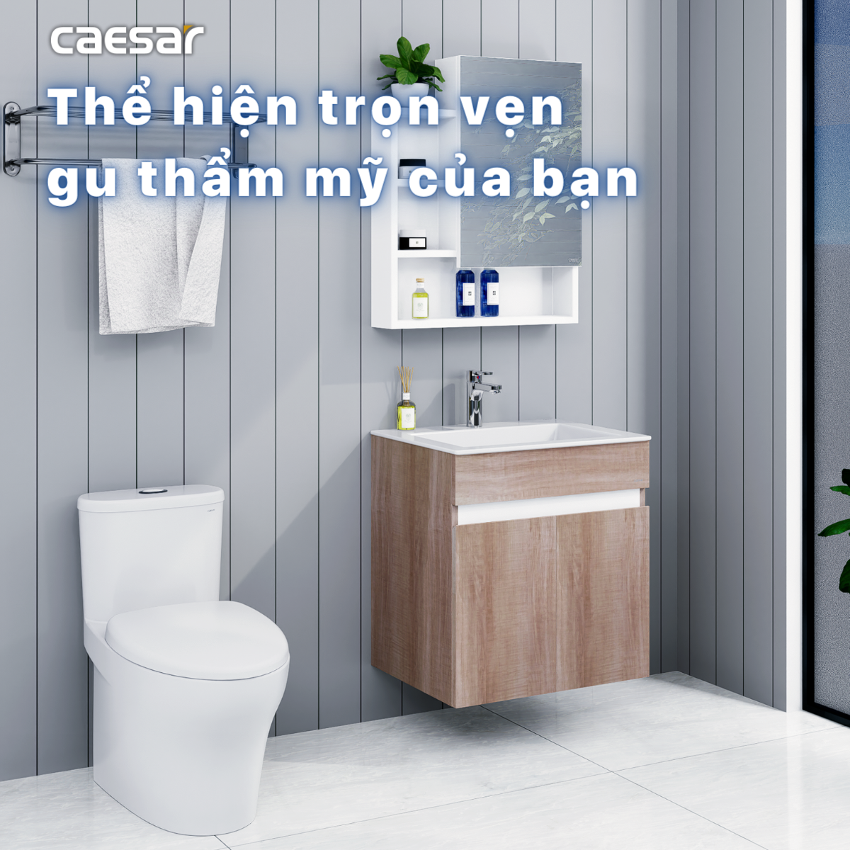 Lavabo + Tủ treo LF5017 + EH15017AW7V - Ảnh 7