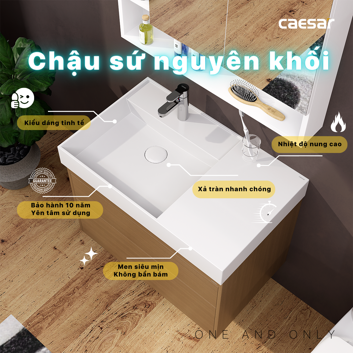 Lavabo + Tủ treo - LF5382 + EH05382DWV - Ảnh 7