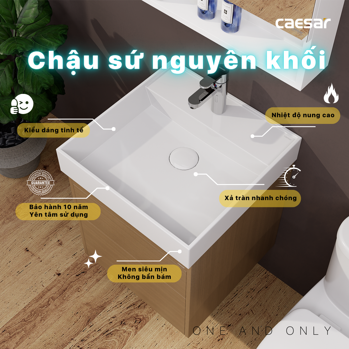 Lavabo + Tủ treo - LF5380 + EH05380DWV - Ảnh 7