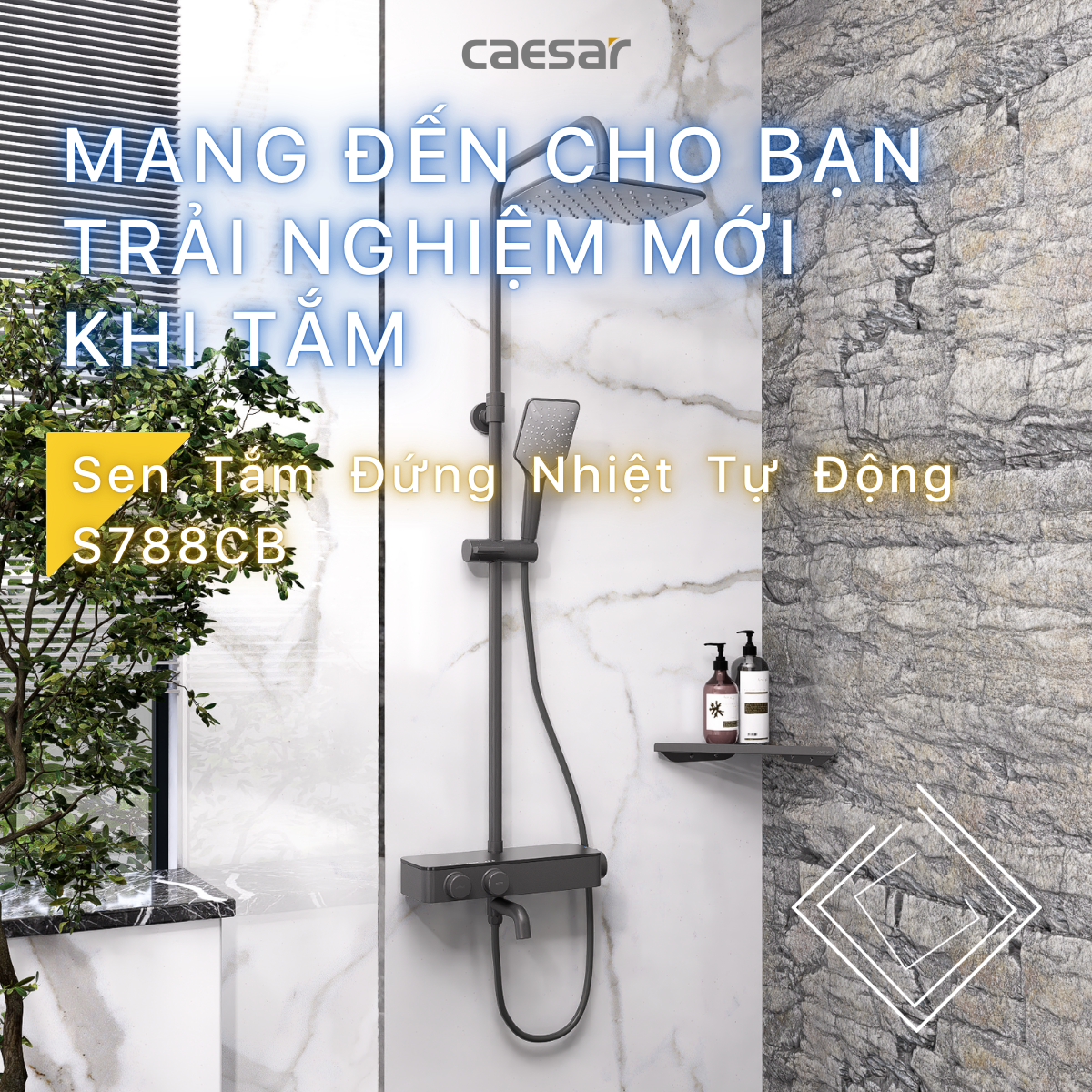 Sen tắm đứng nhiệt tự động S788CB - Ảnh 2