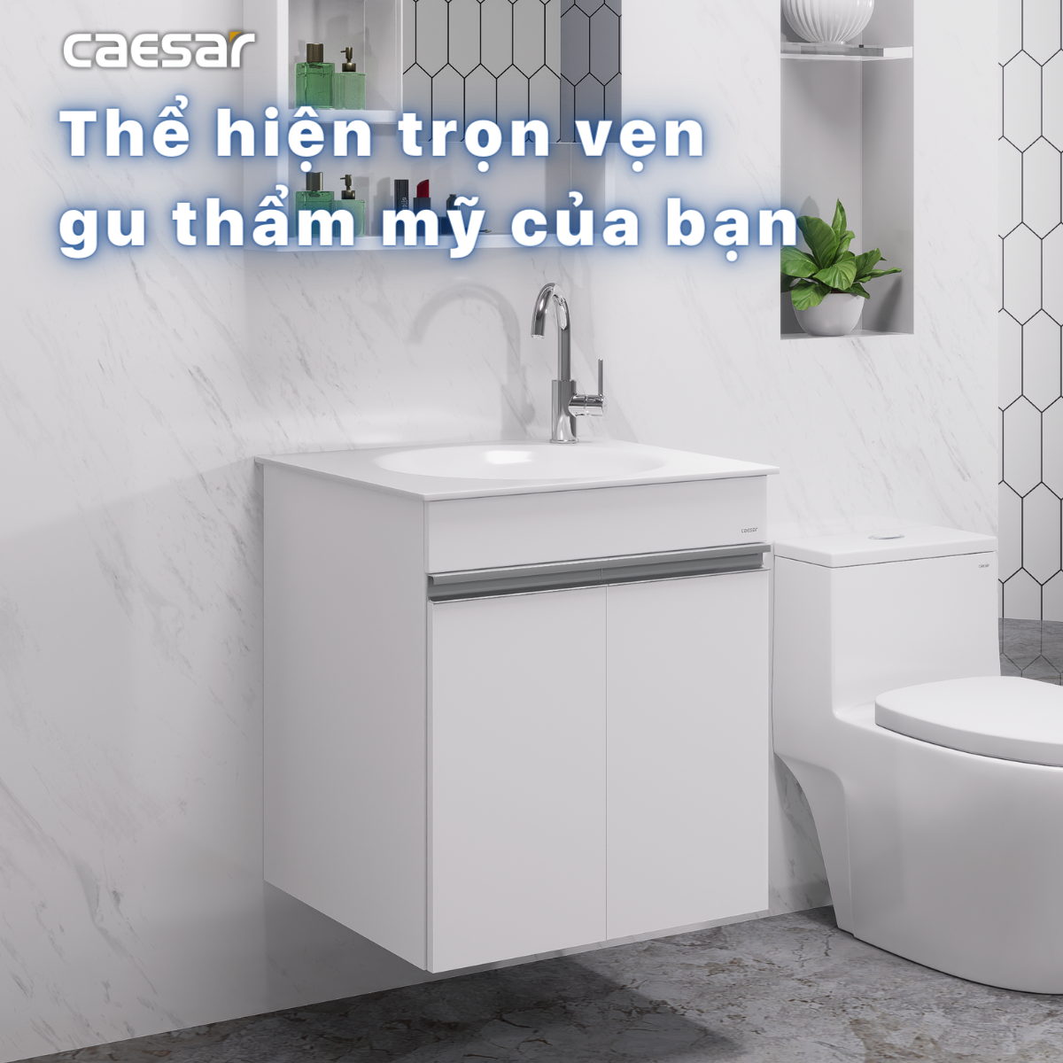Lavabo + Tủ Treo - LF5038 + EH05038AV - Ảnh 7