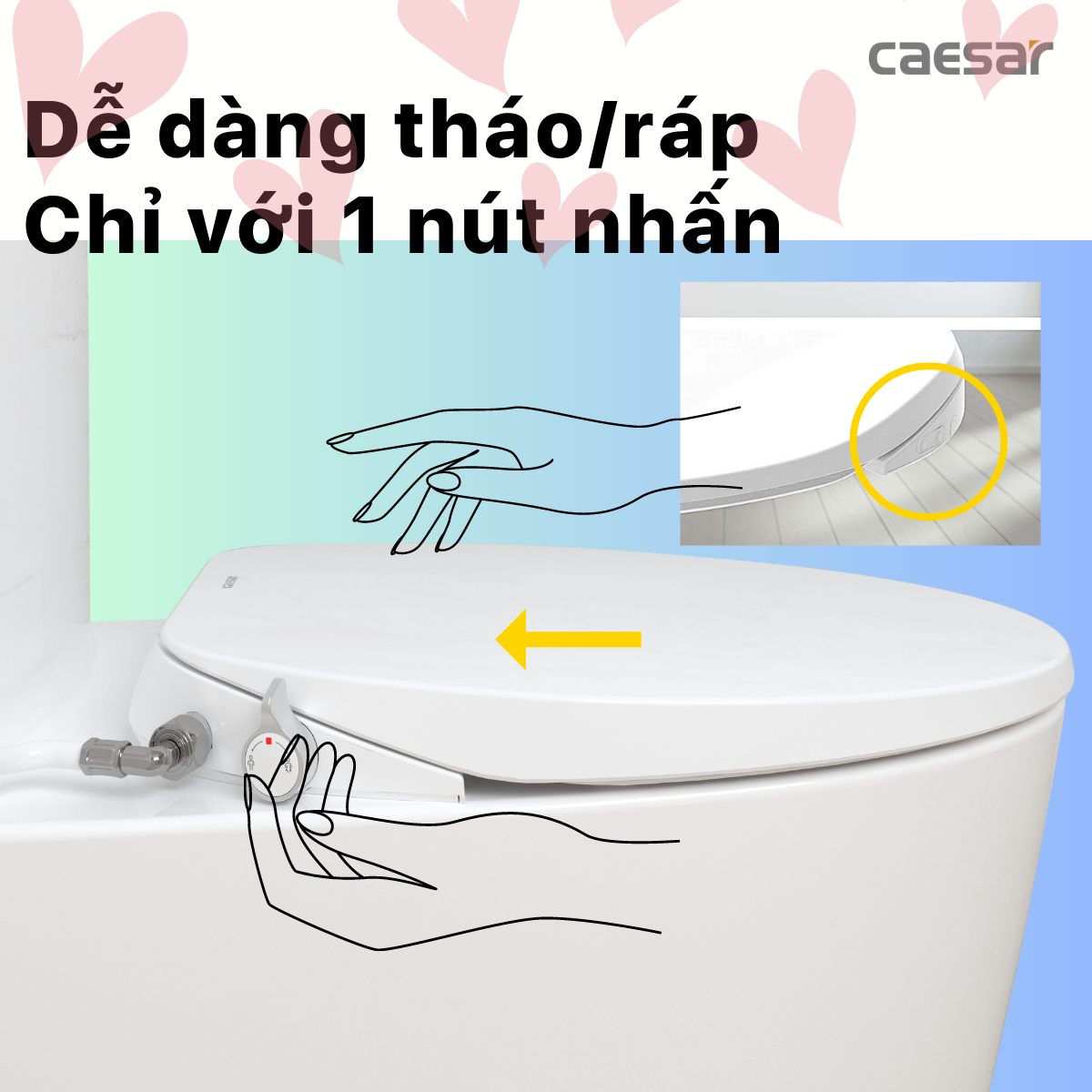 Nắp bàn cầu cơ thông minh TAF060 - Ảnh 7