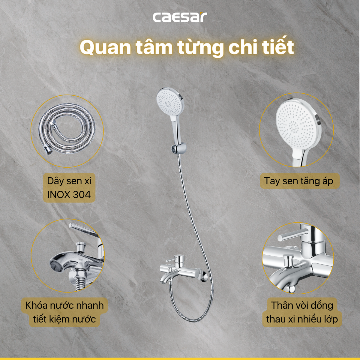 Vòi Sen Nóng Lạnh - S523C - Ảnh 3