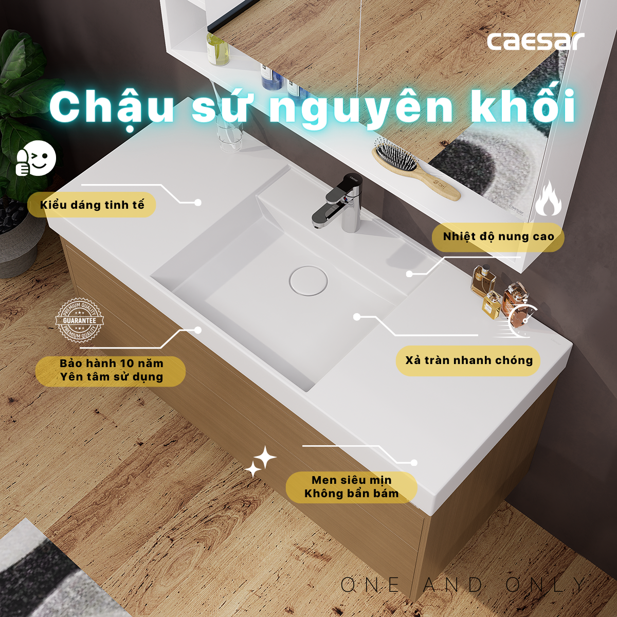 Lavabo + Tủ treo - LF5388 + EH05388DWV - Ảnh 7