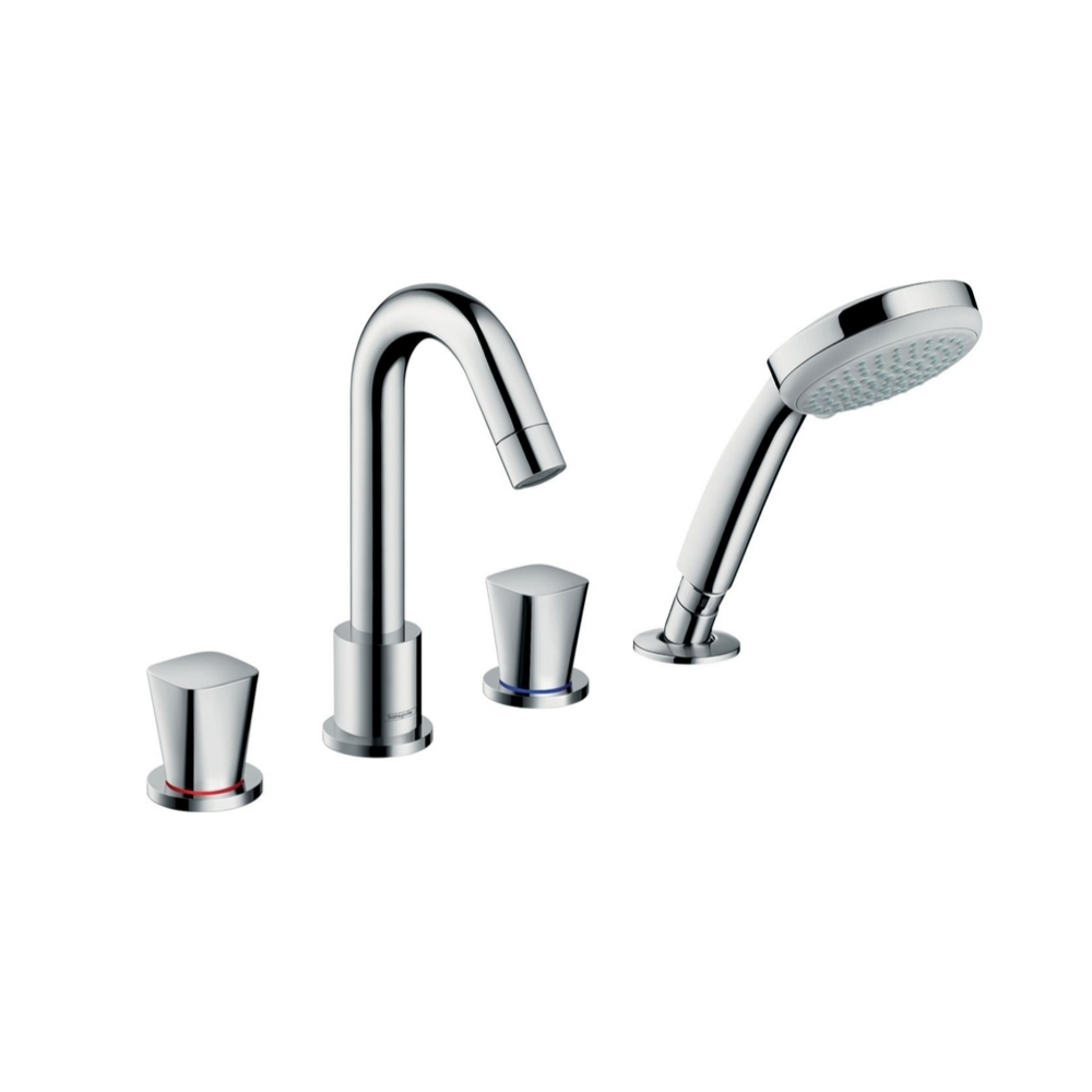 Vòi bồn tắm nóng lạnh Logis Hansgrohe 71314000 (4 lỗ có tay sen)