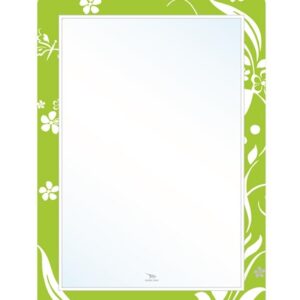 Gương soi bo góc khắc lõm sơn màu tinh tế Hoàng Thiện HT 9975