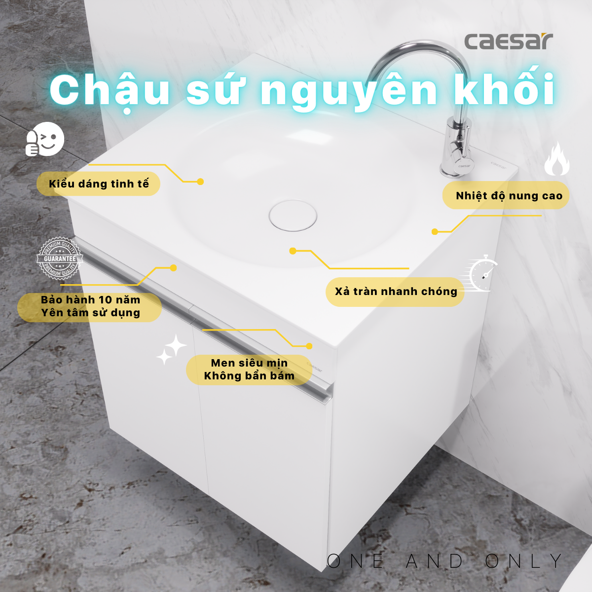 Lavabo + Tủ Treo - LF5038 + EH05038AV - Ảnh 8