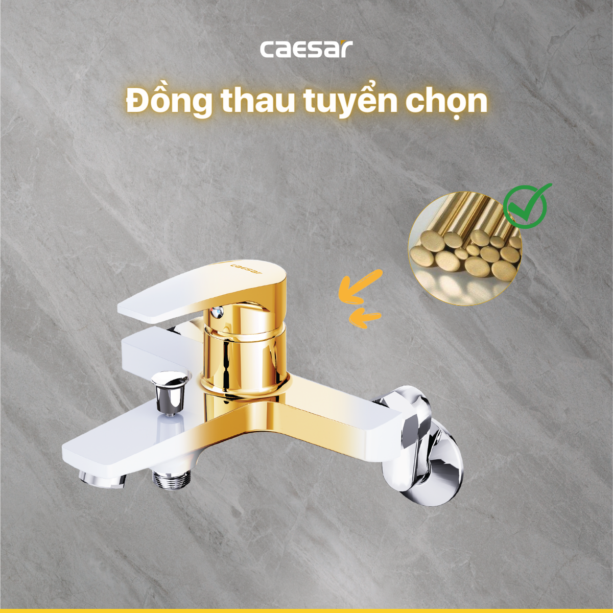 Vòi Sen Gạt Nóng Lạnh - S393CW - Ảnh 4