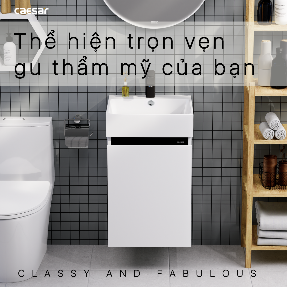 Lavabo + Tủ treo LF5261 - EH15261AV - Ảnh 5