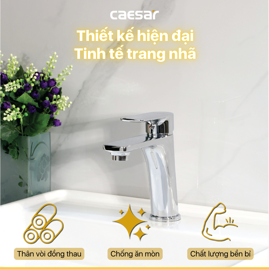 Vòi lavabo nóng lạnh - B500CU - Ảnh 5