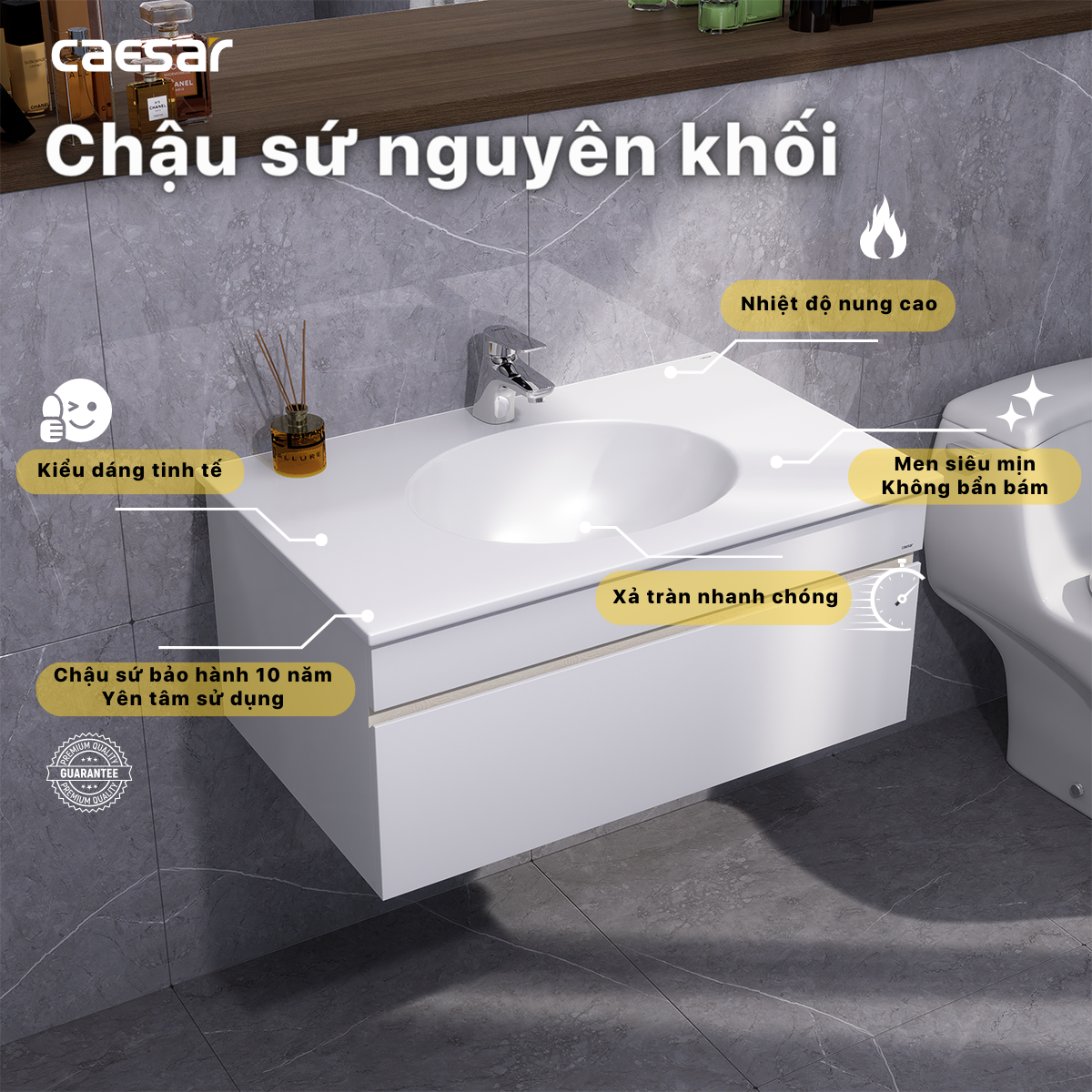 Lavabo + Tủ Treo - LF5026 + EH05026DDV - Ảnh 6